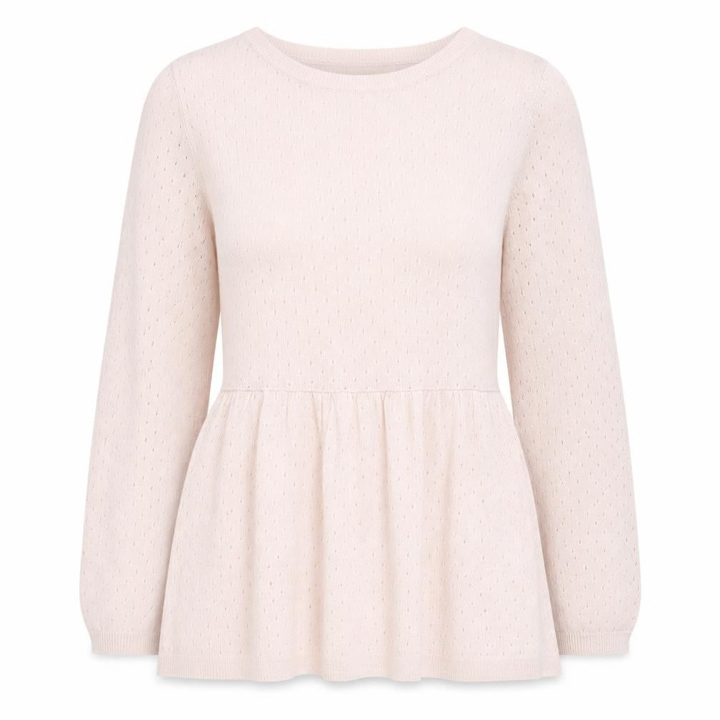 Dorothy Perkins Womens Pink Round Neck Geometric Acrylic Pullover Jumper Size 8