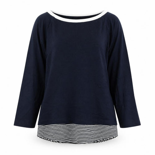 Marks & Spencer Womens Blue Round Neck Modal Pullover Jumper Size 10