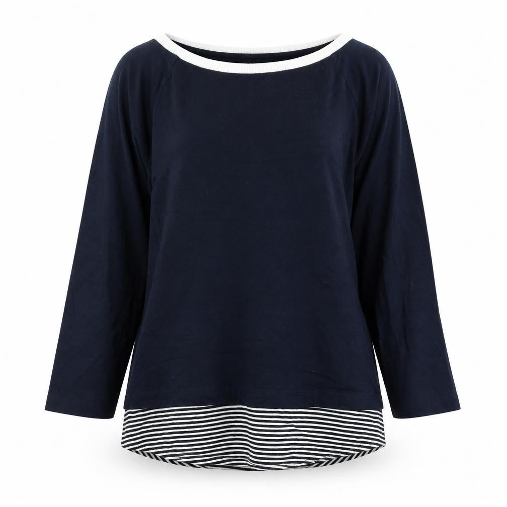 Marks & Spencer Womens Blue Round Neck Modal Pullover Jumper Size 10