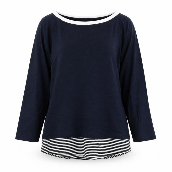 Marks & Spencer Womens Blue Round Neck Modal Pullover Jumper Size 10