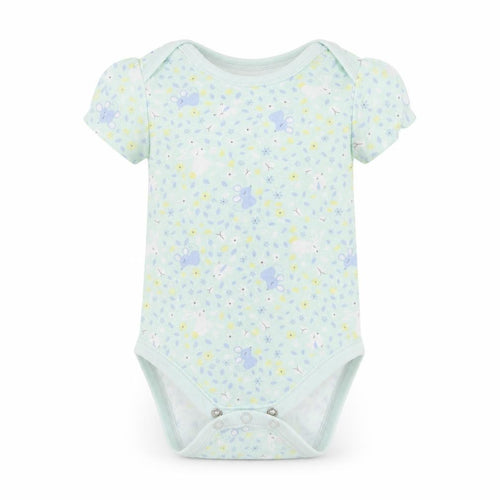 George Baby Green Geometric Cotton Babygrow One-Piece Size 9-12 Months
