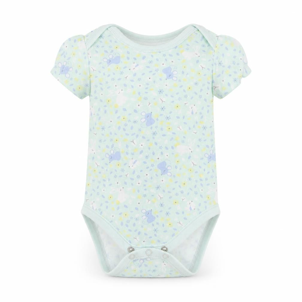 George Baby Green Geometric Cotton Babygrow One-Piece Size 9-12 Months