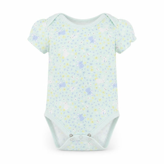 George Baby Green Geometric Cotton Babygrow One-Piece Size 9-12 Months