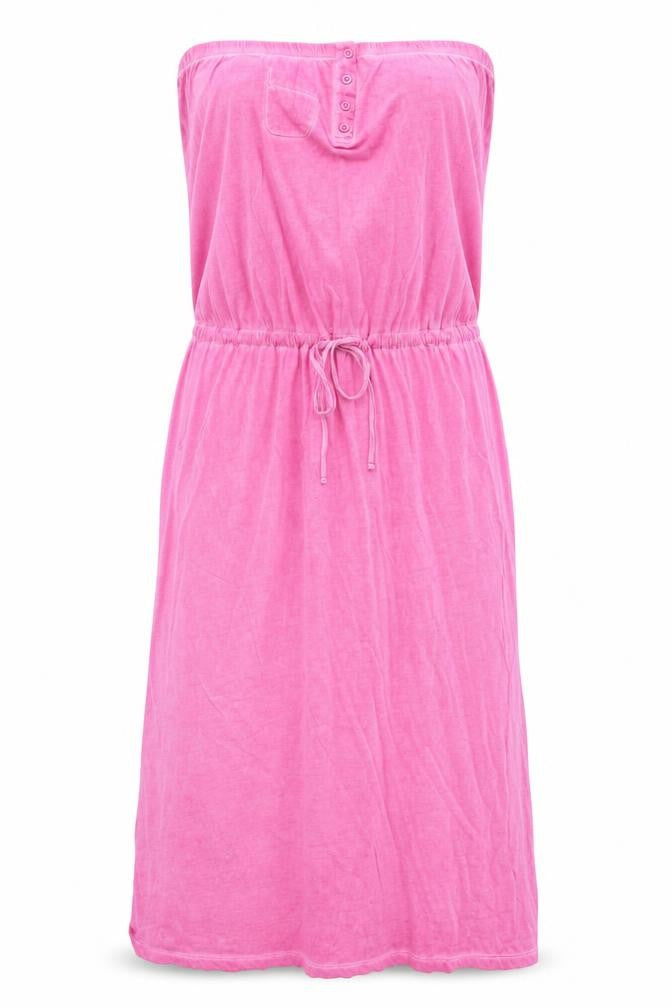 Front view of George women’s pink 100% cotton maxi, size UK 12, square neck pullover