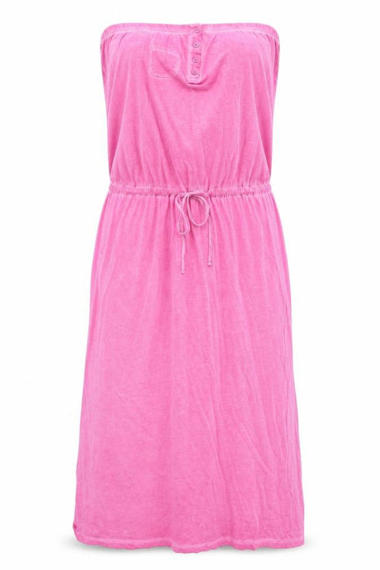 Front view of George women’s pink 100% cotton maxi, size UK 12, square neck pullover