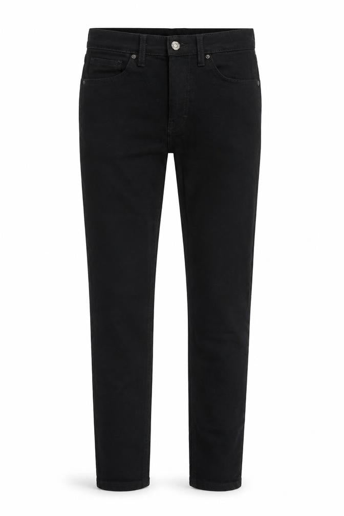 Topshop Mens Black Cotton Skinny Jeans Size 28 in L30 in Regular Zip