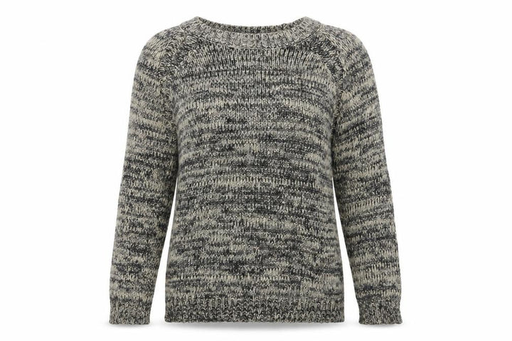 Mango Womens Grey Boat Neck Polyester Pullover Jumper Size S