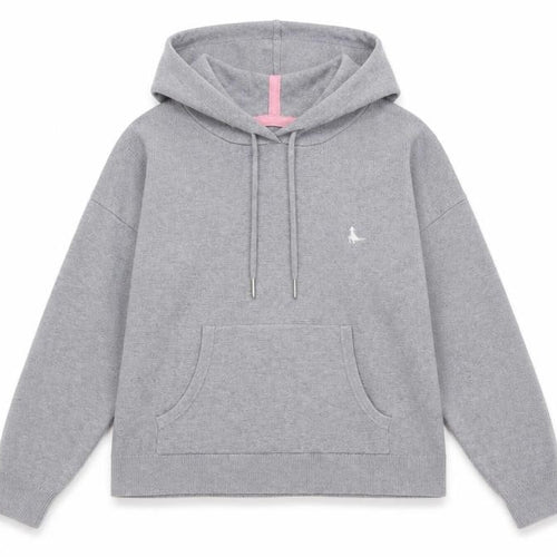 Jack Wills Womens Grey Viscose Pullover Hoodie Size 8 Pullover