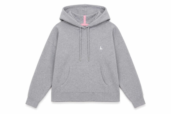Jack Wills Womens Grey Viscose Pullover Hoodie Size 8 Pullover