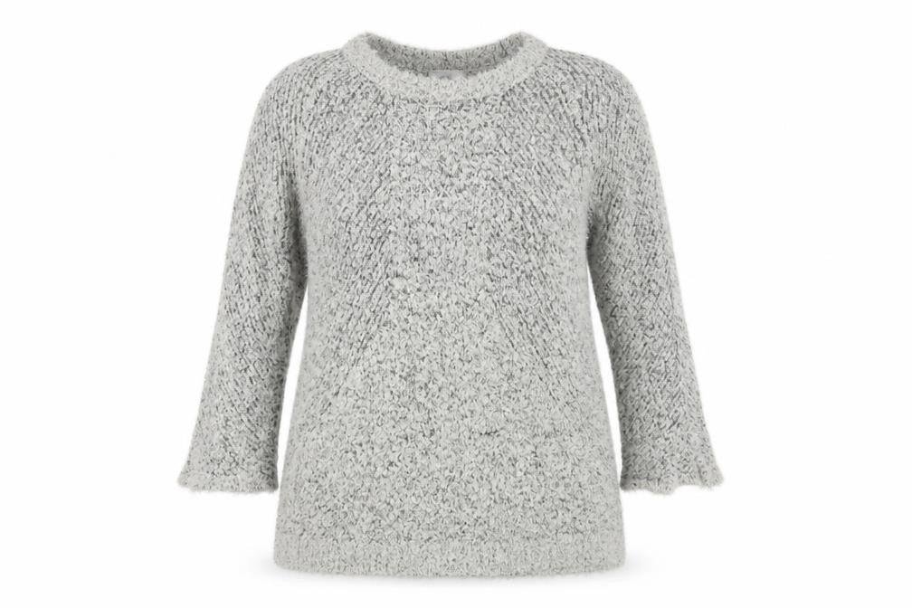 Front view of Closed women’s grey boat neck cotton jumper, size L