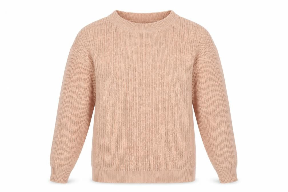 Boohoo Womens Pink Boat Neck Acrylic Pullover Jumper Size M