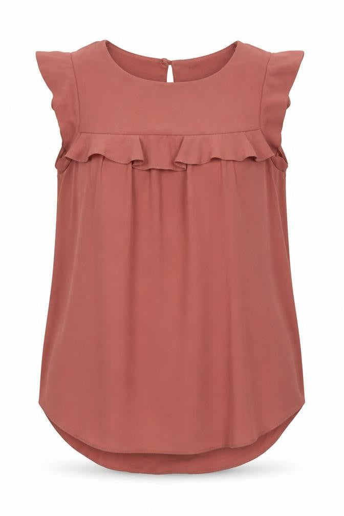 New Look Womens Pink Polyester Basic Blouse Size 10 Round Neck