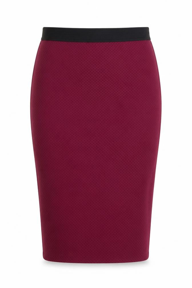 Internationale Womens Pink Polyester Straight & Pencil Skirt Size 12