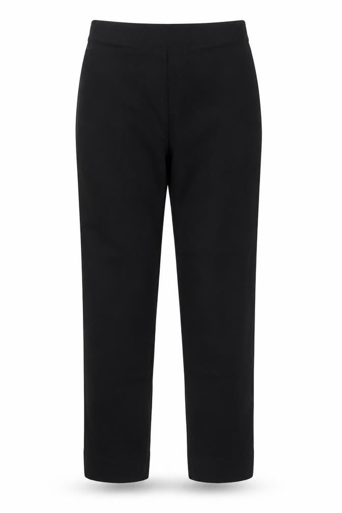 Gallery Womens Black Viscose Carrot Trousers Size 12 L25 in Regular