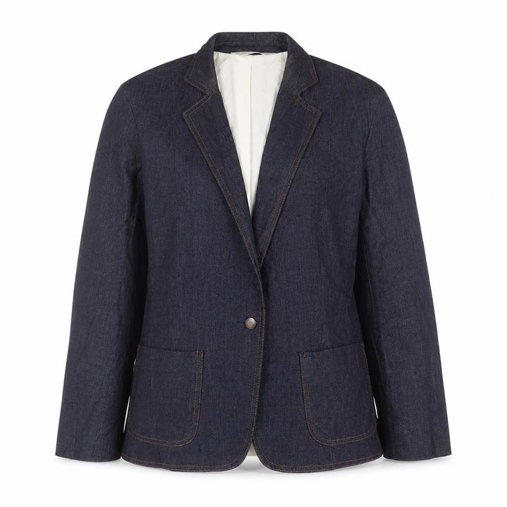 Marks & Spencer Womens Blue Polyester Jacket Suit Jacket Size 12