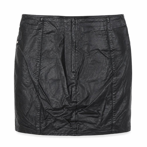 Divided by H&M Womens Black Polyurethane Straight & Pencil Skirt Size 8