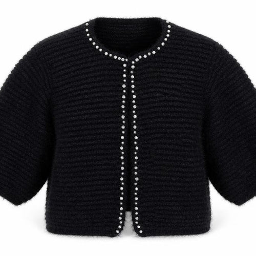 Gerard Womens Black V-Neck Polyamide Cardigan Jumper Size XL
