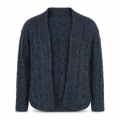 Marks and Spencer Womens Blue Collared Acrylic Cardigan Jumper Size 8