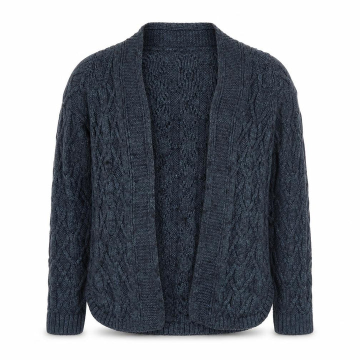 Marks & Spencer Womens Blue Collared Acrylic Cardigan Jumper Size 8