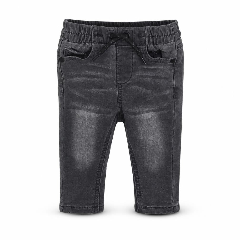 Front view of Next boys’ grey cotton jogger jeans, size 36, months