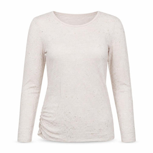 NEXT Womens Beige Boat Neck Geometric Viscose Pullover Jumper Size 8 - Golden Specs