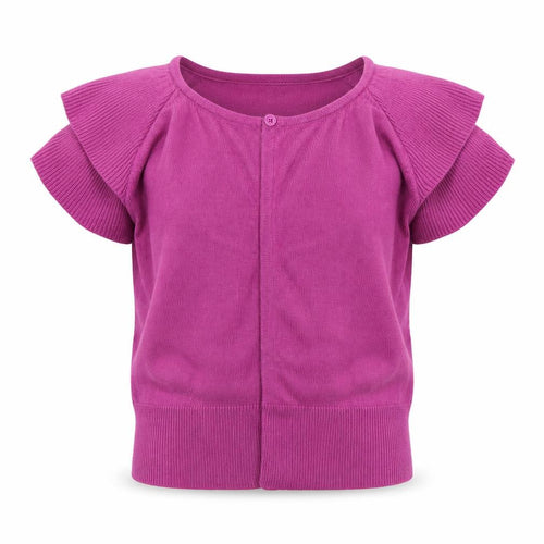 NEXT Girls Purple Round Neck Acrylic Cardigan Jumper Size 13 Years