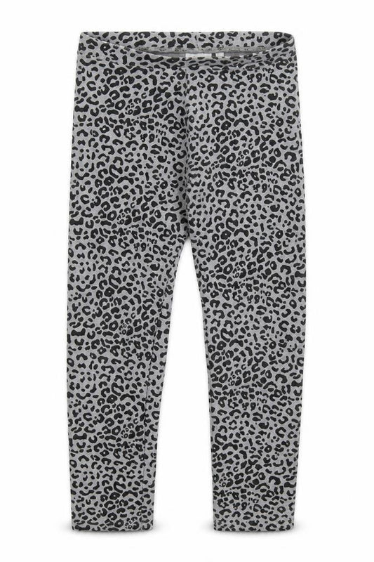 Zara Girls Grey Animal Print Cotton Carrot Trousers Size 9 Months Regular