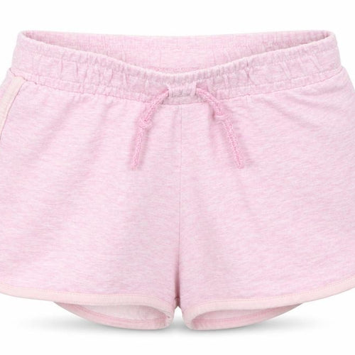 F&F Girls Pink Cotton Sweat Shorts Size 9-10 Years Regular Drawstring