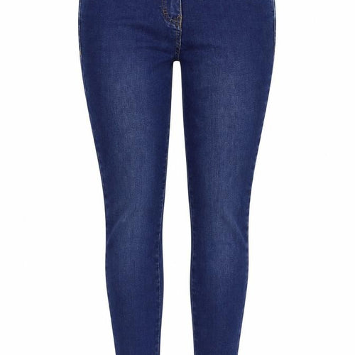 TU Womens Blue Cotton Skinny Jeans Size 8 L28 in Regular Button