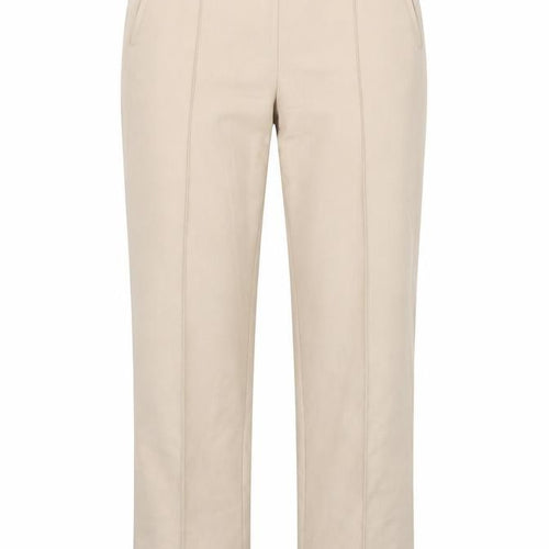 Marks & Spencer Womens Beige Polyester Trousers Size 12 L24 in Regular