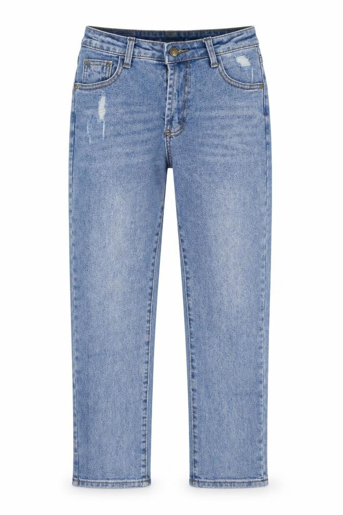 Jiranan Studio Womens Blue Cotton Straight Jeans Size L L26 in Regular