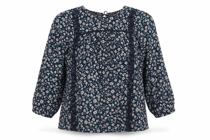 Marks & Spencer Womens Multicoloured Floral Viscose Basic Blouse Size 10 Round Neck