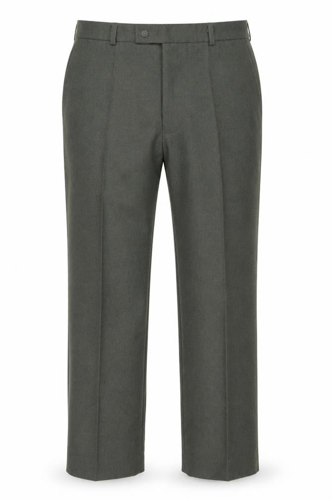Cavellair Mens Green Polyester Trousers Size 36 in L30 in Regular