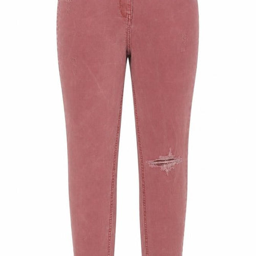Denim Womens Red Cotton Skinny Jeans Size 10 L27 in Regular Button