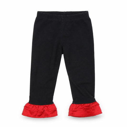 Rare Editions Girls Black Cotton Capri Trousers Size 2-3 Years Regular
