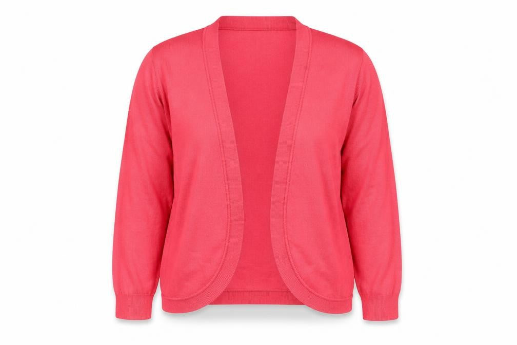 Paramour Womens Pink V-Neck Viscose Shrug Jumper Size XL