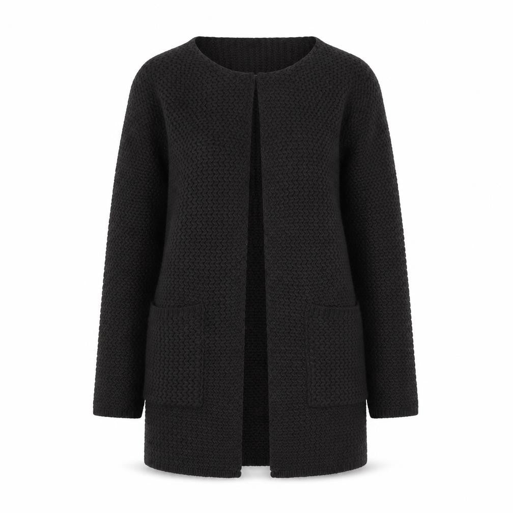 George Womens Grey Round Neck Acrylic Cardigan Jumper Size 10