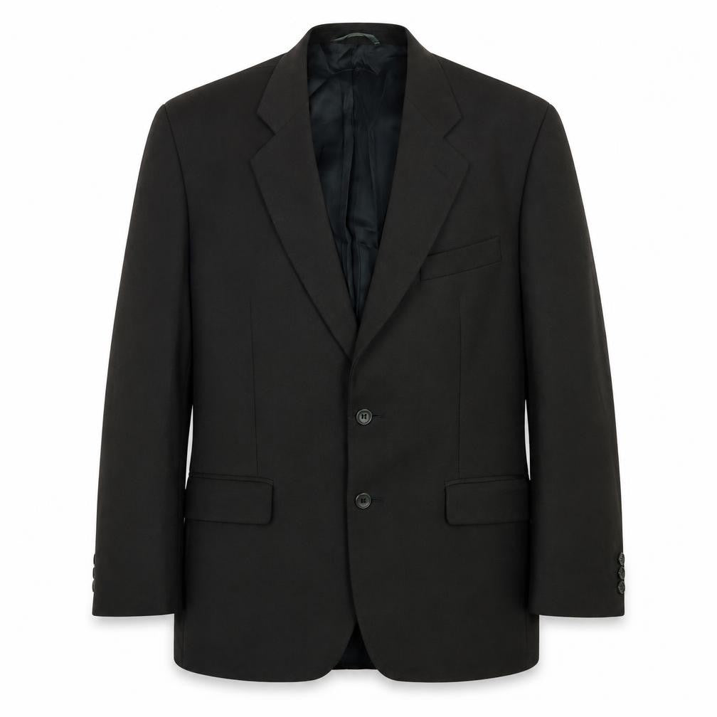 Front view of Preworn men’s green wool jacket suit jacket, size 40