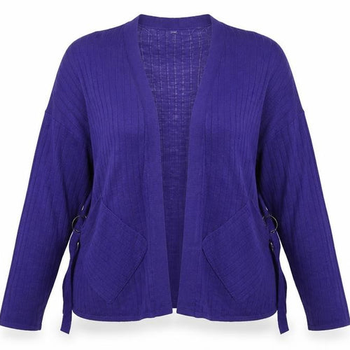 NEXT Womens Blue V-Neck Acrylic Cardigan Jumper Size L