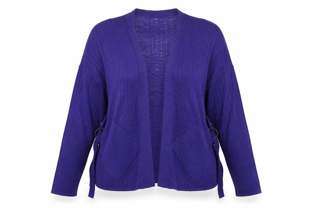 NEXT Womens Blue V-Neck Acrylic Cardigan Jumper Size L