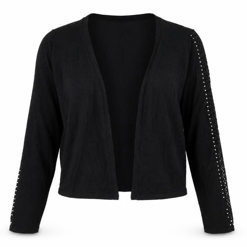 Matalan Womens Black Square Neck Viscose Cardigan Jumper Size M