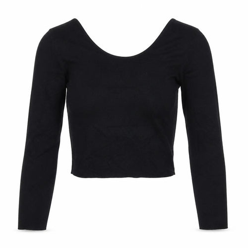 Brave Soul Womens Black Round Neck Acrylic Pullover Jumper Size L