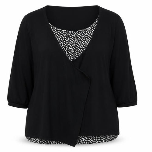 Evans Womens Black V-Neck Cotton Cardigan Jumper Size 20