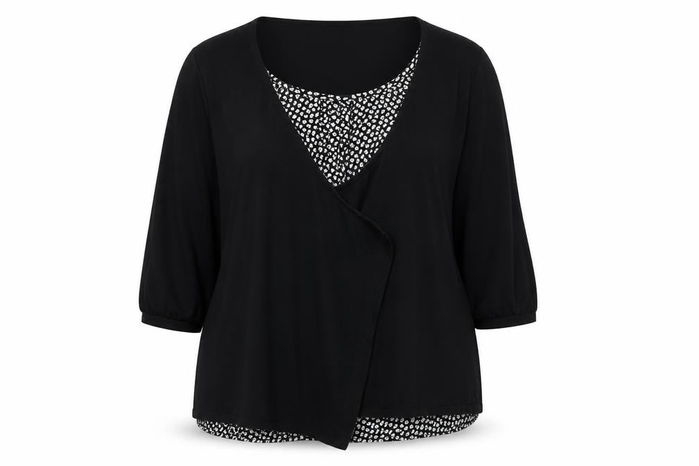 Evans Womens Black V-Neck Cotton Cardigan Jumper Size 20