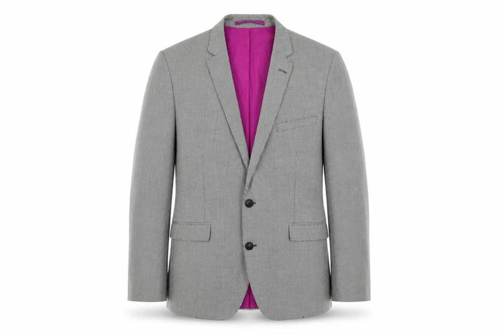 Marks & Spencer Mens Grey Houndstooth Polyester Jacket Blazer Size 42