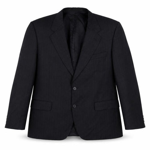 Marks & Spencer Mens Grey Striped Wool Jacket Blazer Size 40
