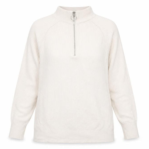 Marks & Spencer Womens Ivory High Neck Viscose Pullover Jumper Size M