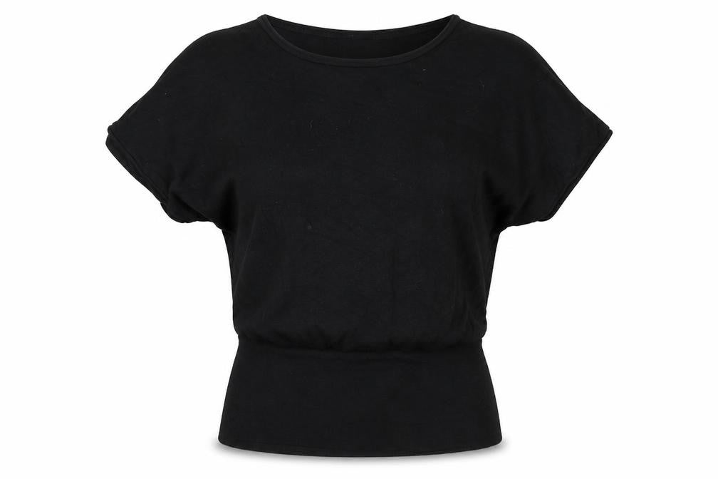Divided Womens Black Round Neck Polyester Pullover Jumper Size 12