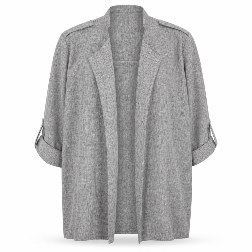 Front view of New Light women’s grey jacket, size 3XL