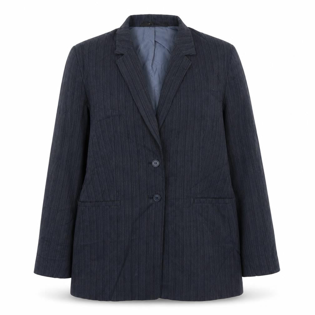 Marks & Spencer Womens Grey Striped Jacket Size 18